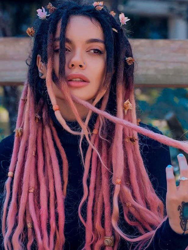 24" Thick 1cm Synthetic Dreadlock Extensions