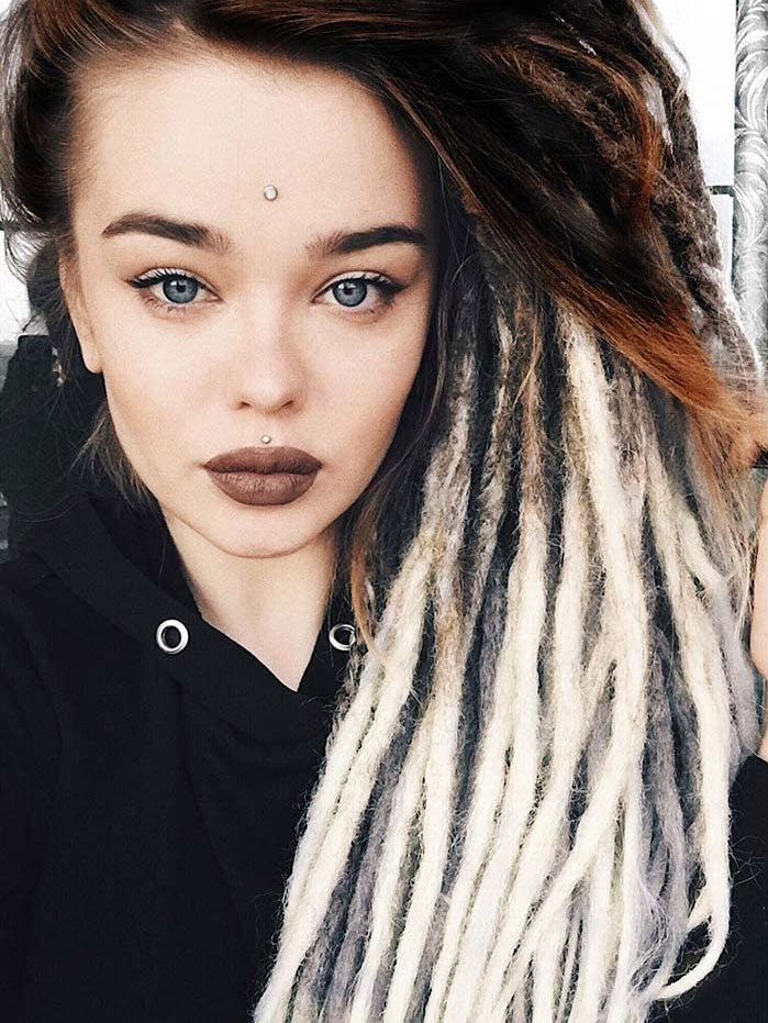 24" Thick 1cm Synthetic Dreadlock Extensions