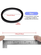 Black tiny rubber bands