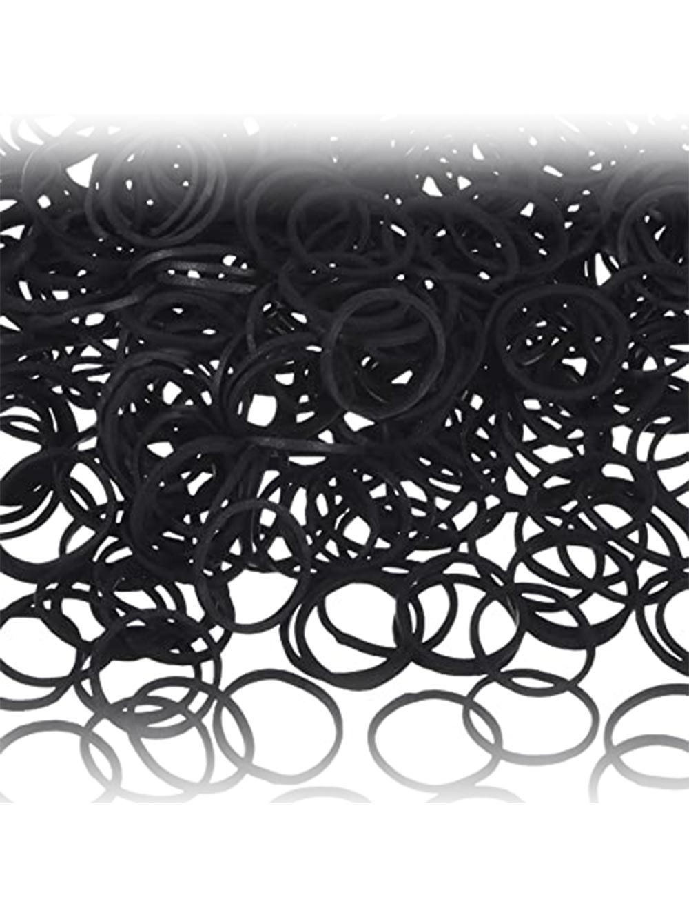 Black tiny rubber bands