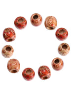 30--100 pcs wooden beads , accessories for dreadlocks