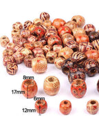 30--100 pcs wooden beads , accessories for dreadlocks
