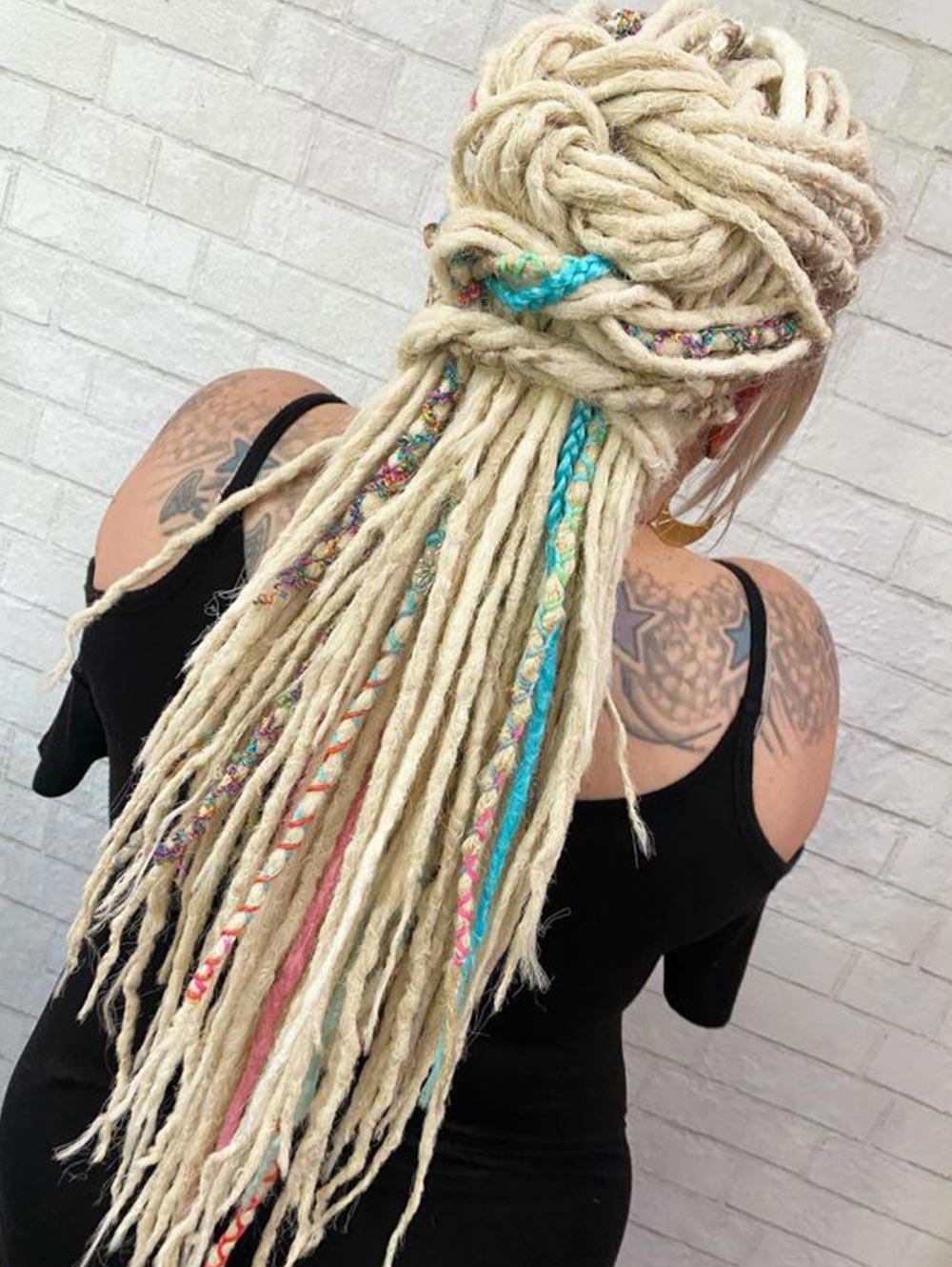 Platinum Blonde Synthetic Dreadlock Extensions 613 Blonde Dreads –  kralerhair