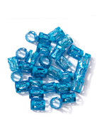 50pcs metal cuffs colorful cuff beads for hair extensions