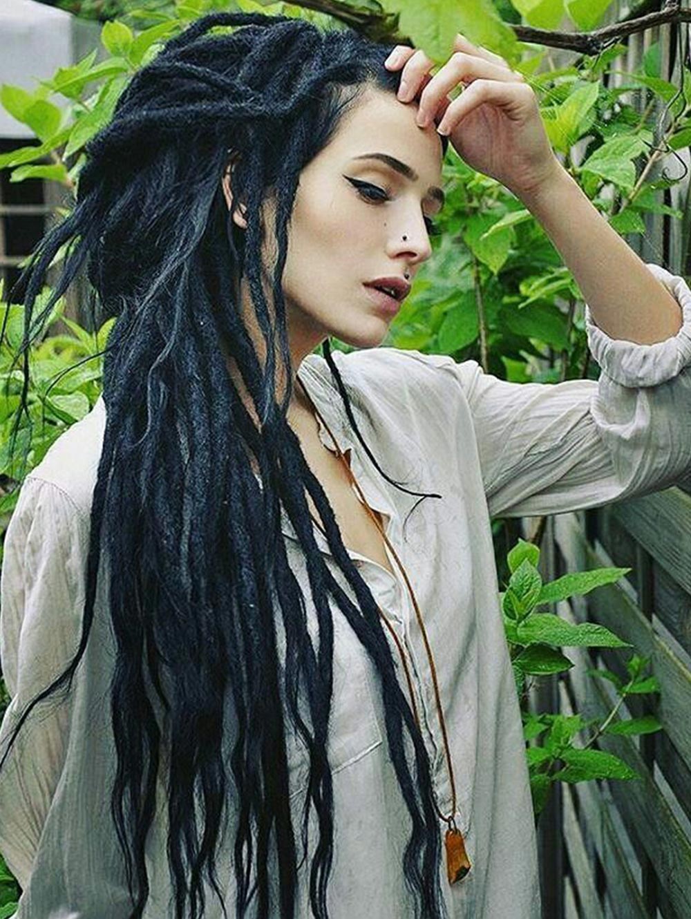 24" Thick 1cm Synthetic Dreadlock Extensions