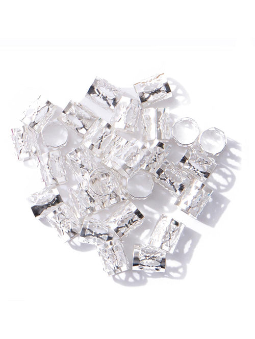 50pcs metal cuffs colorful cuff beads for hair extensions