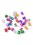 50pcs metal cuffs colorful cuff beads for hair extensions