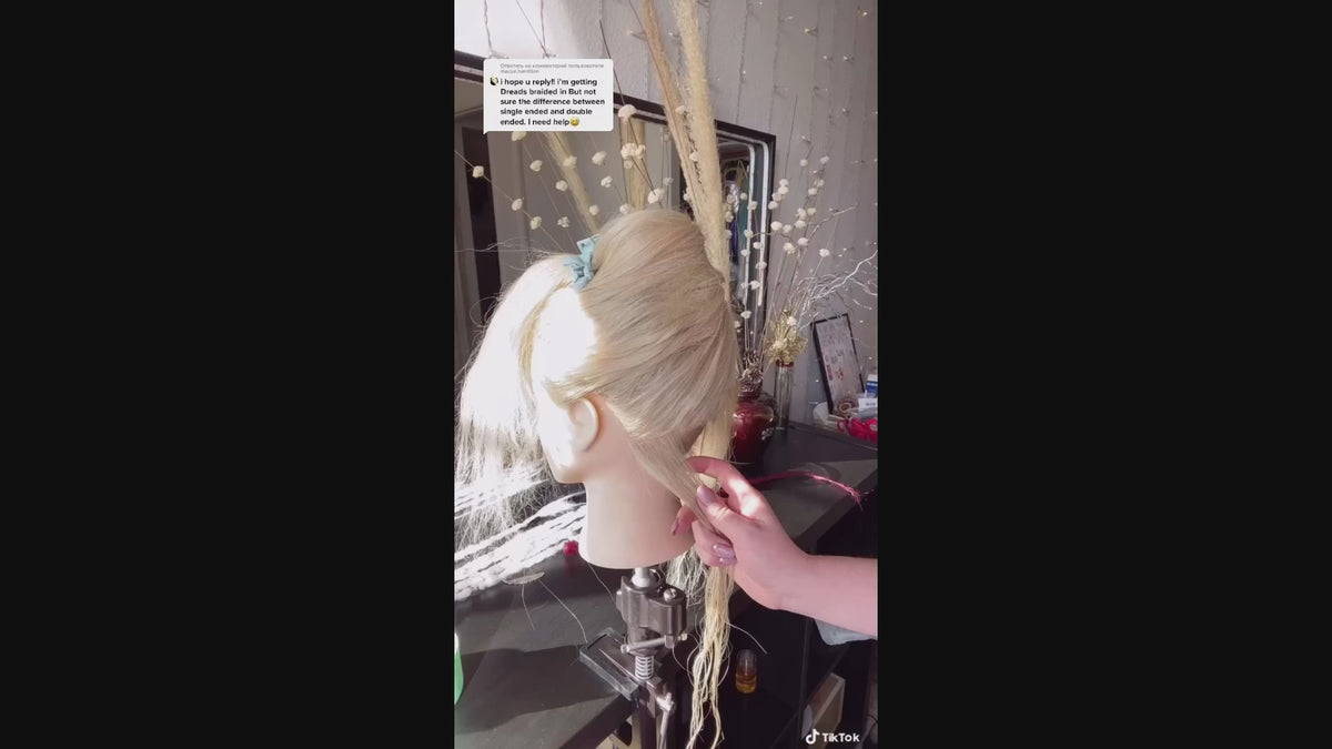 24" 36" SE Thin 0.6cm Synthetic Dreadlock Extensions Handmade Fake Dreads
